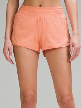 NEW • Lululemon • Hotty Hot Shorts • 2.5" inseam • Size 12 • Coral Kiss
